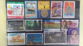 Sellos: AUSTRALIA LOTE DE 13 SELLOS.